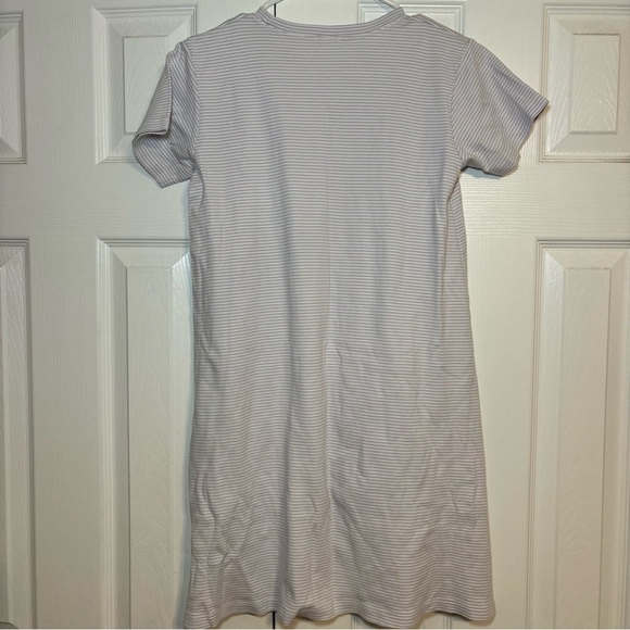 Lake White & Purple Stripe Nightgown - Picture 3 of 6